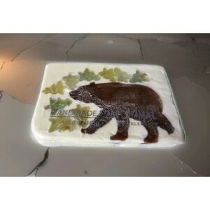 Primal Elements Warm Gingerbread Scent Handmade Bar Soap Ginger Bear 5.8 Oz